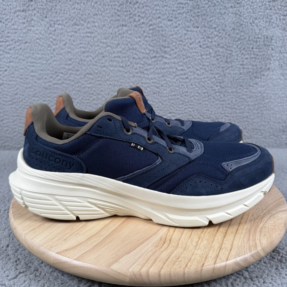 Saucony Guide Metro Mens Size‎ 12 Navy Blue Leather Mesh Cushion Shoes Sneakers